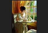 Vladimir Volegov Famous Paintings - sunny breakfast